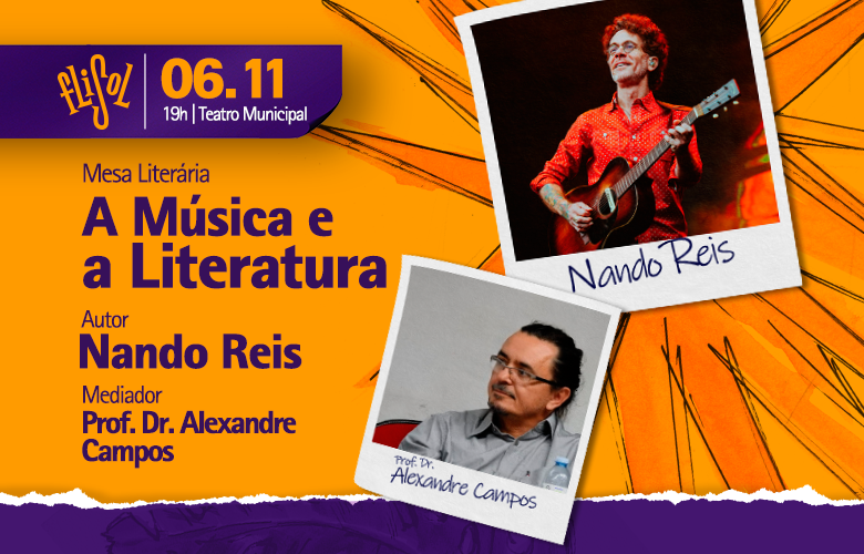 06/11:: A MÚSICA E A LITERATURA, COM NANDO REIS